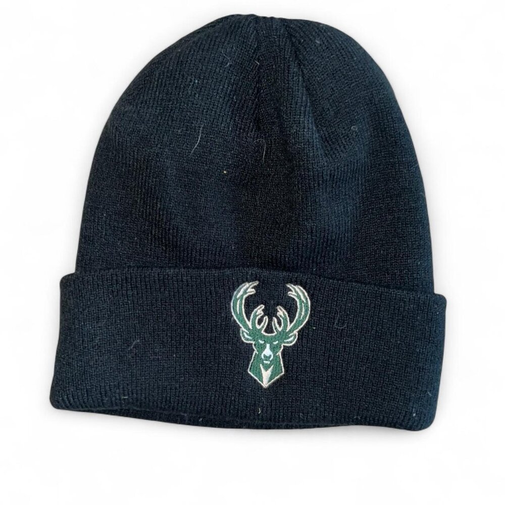 Milwaukee Bucks Unisex Black Winter Beanie Hat